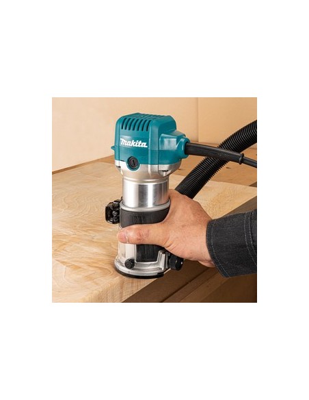 Makita RT0702CX3J Fresatrice verticale 710W, pinza: 6-8mm
