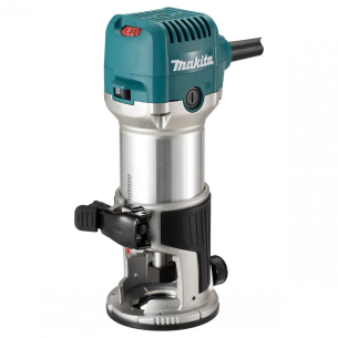 Makita RT0702CX3J Fresatrice verticale 710W, pinza: 6-8mm 2