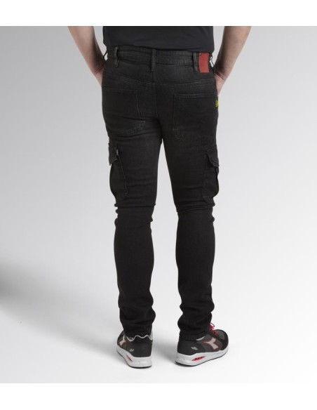 Jeans lungo stone cargo Diadora Utility nero