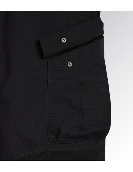 Pantalone lungo ripstop cargo Diadora Utility (nero)