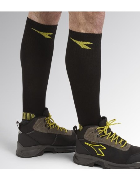 Calzini invernali in cotone Diadora Utility nero/grigio