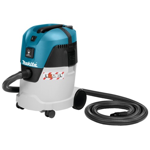 Makita VC2512L Aspiratore classe L, 1.100W, umido/secco (21L polveri - 18L liquidi)