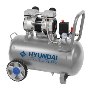 Hyundai 65703 Compressore silenziato oil free 50L, 8bar