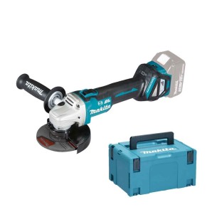 Makita DGA513ZJ Smerigliatrice angolare 18V, 125/115mm, Brushless - Senza batterie, con valigetta