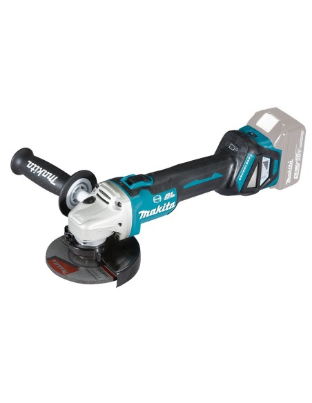 Makita DGA513ZJ Smerigliatrice angolare 18V, 125/115mm, Brushless - Senza batterie, con valigetta
