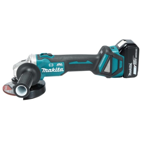 Makita DGA513ZJ Smerigliatrice angolare 18V, 125/115mm, Brushless - Senza batterie, con valigetta