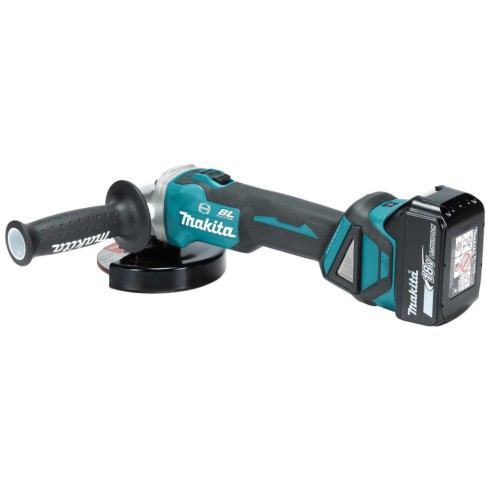 Makita DGA513ZJ Smerigliatrice angolare 18V, 125/115mm, Brushless - Senza batterie, con valigetta