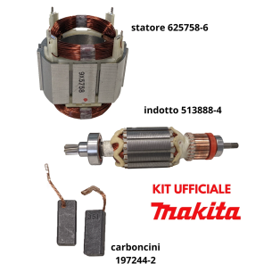 Makita Indotto + Statore + Coppia carboncini HR4003C - HR4013C Ricambi originali