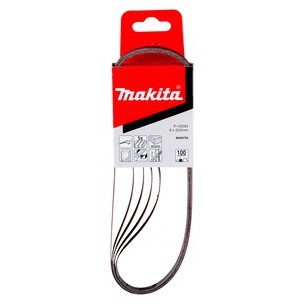 Makita P-43284 Nastro abrasivo 9x533mm, Gr.100 (5 pz.)