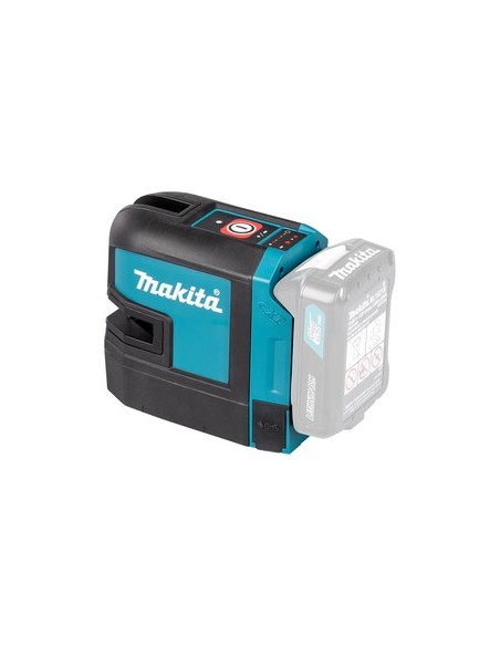 Makita SK105DZ Tracciatore laser 12V, Autolivellante IP54, raggio rosso - Con batteria