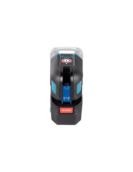 Makita SK105DZ Tracciatore laser 12V, Autolivellante IP54, raggio rosso - Con batteria
