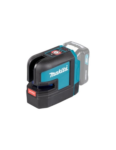Makita SK105DZ Tracciatore laser 12V, Autolivellante IP54, raggio rosso - Con batteria