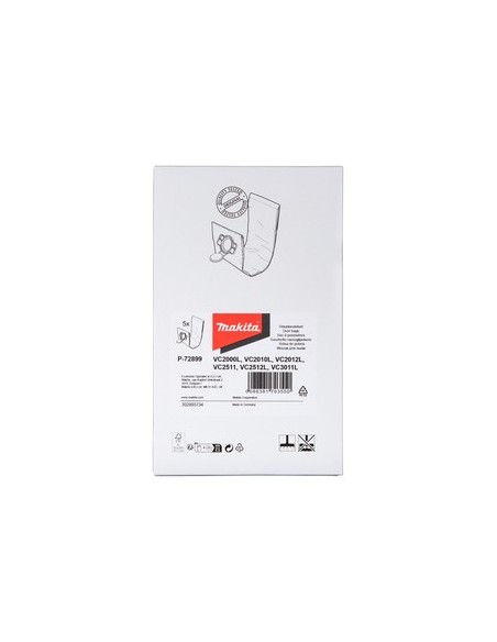 Makita P-72899 Confezione sacchi (5 pz.) x VC3011L