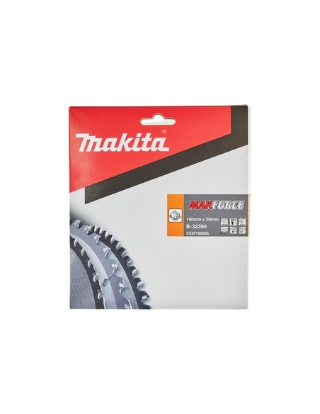 Makita B-32390 Lama makforce x legno Ø190x30mm - Z60