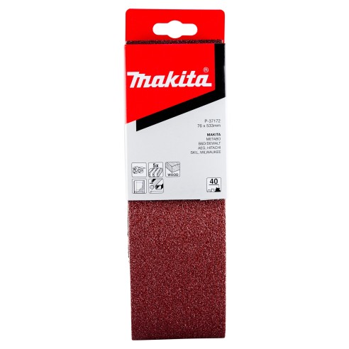 Makita P-37172 Nastro abrasivo 75x533, Gr. 40