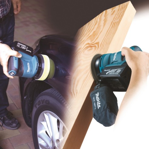 Makita DBO180Z Levigatrice orbitale 18V, 123mm - Senza batteria