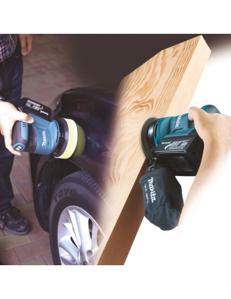 Makita DBO180Z Levigatrice orbitale 18V, 123mm - Senza batteria