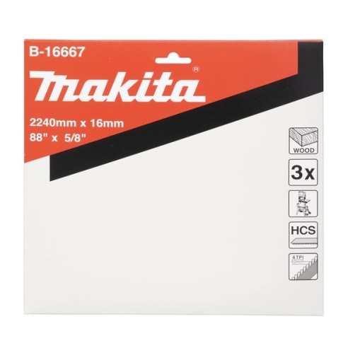 Makita B-16667 Lama HCS, 2.240x16mm 4TPI x legno (3 pz.)