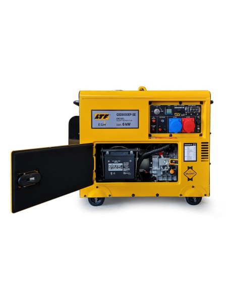 Kit generatore di corrente 6,5kW diesel GSD8000EP-SE LTF 230/400V + unità ATS + caricatoremantenitore