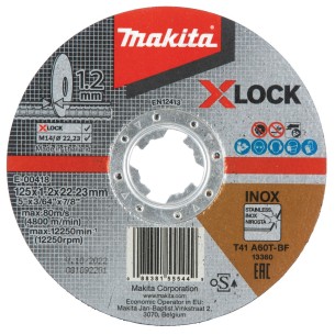Makita E-00418 Disco da Taglio XLock 125×1,2mm per Metalli 2