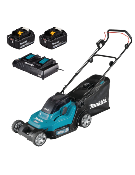 Makita DLM432PT2 Tagliaerba a batteria 36V - Con 2 batterie