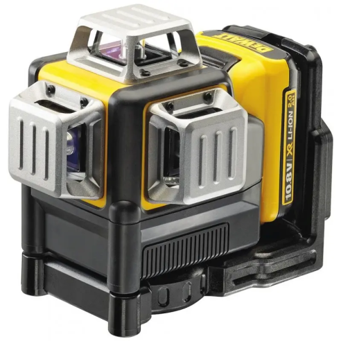 DEWALT DCE089D1R-QW Livella laser 3 linee 360° raggio rosso 10,8v 2ah 50mt