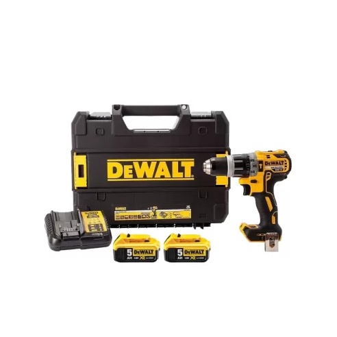 Dewalt DCD796P2-QW Trapano avvitatore a percussione 18 V 5,0 Ah - Con 2 batterie