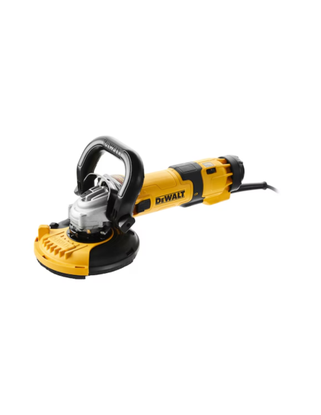 Smerigliatrice angolare DWE4257KT-QS Dewalt, d.125mm, 1.500W con tazza diamantata + cuffia protezione