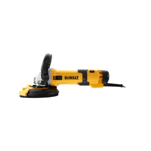 Smerigliatrice angolare DWE4257KT-QS Dewalt, d.125mm, 1.500W con tazza diamantata + cuffia protezione