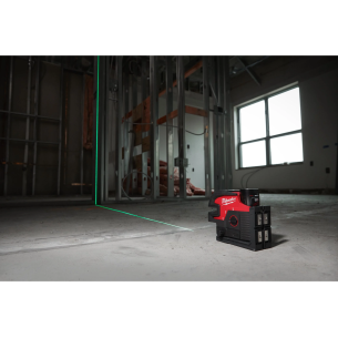 Milwaukee M12 CLL4P-301C Laser lineare Verde M12™ a 2 linee con 4 punti piombo - Con batteria M12B3 4933479203 2