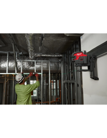 Milwaukee M12 CLL4P-301C Laser lineare Verde M12™ a 2 linee con 4 punti piombo - Con batteria M12B3 4933479203