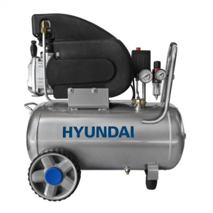 Hyundai 65650 Compressore lubrificato, pressione 8bar, serbatoio 24L