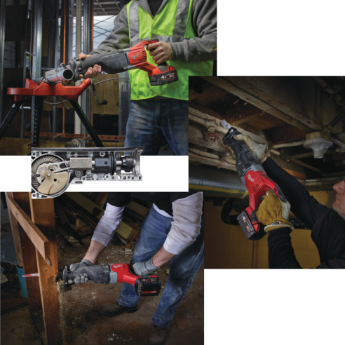 Milwaukee M18 BSX-0 Sega diritta, corsa lama: 28,6mm - Senza batteria 4933447275
