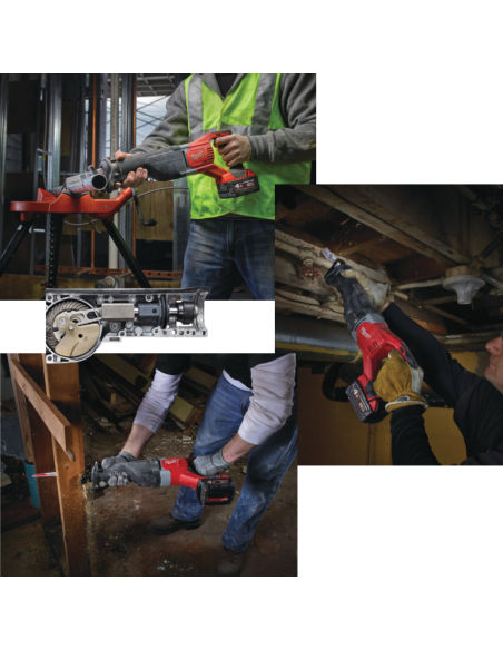 Milwaukee M18 BSX-0 Sega diritta, corsa lama: 28,6mm - Senza batteria 4933447275