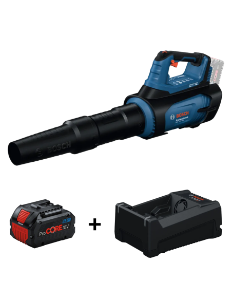 Bosch GBL 18V-800 Soffiatore, vel aria max: 200km/h + 1 batteria ProCORE (18V 8.0Ah) + caricabatterie GAL 12V/18V-80