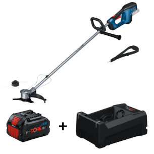 Bosch GFR 18V-23 Decespugliatore, diametro taglio 33cm + 1 batteria ProCORE (18V 5.5Ah) + caricabatterie GAL 12V/18V-80