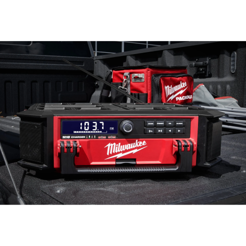 Milwaukee M18 PRCDAB+-0 Radio DAB+ e Caricabatterie M18™ PACKOUT™ Batteria/Corrente 4933472112
