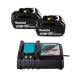 Makita 199480-6 Kit Energy 2pz BL1860 18V 6,0Ah + Caricabatterie singolo rapido DC18RC