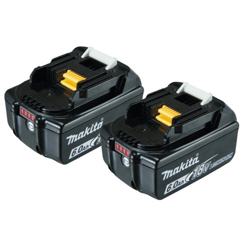 Makita 199480-6 Kit Energy 2pz BL1860 18V 6,0Ah + Caricabatterie singolo rapido DC18RC