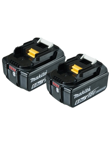 Makita 199480-6 Kit Energy 2pz BL1860 18V 6,0Ah + Caricabatterie singolo rapido DC18RC