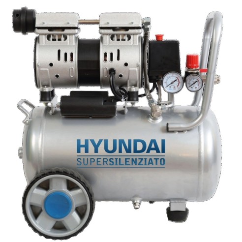 Hyundai 65700 Compressore 24L oil free, 8bar, 160L/m