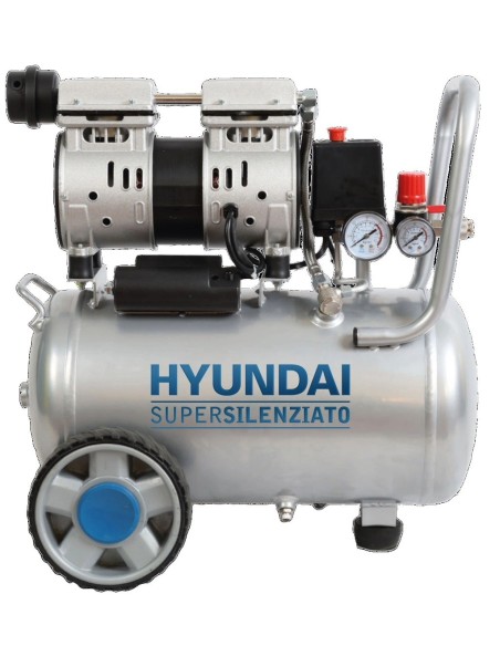 Hyundai 65700 Compressore 24L oil free, 8bar, 160L/m