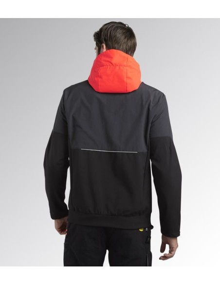 Giacca softshell hybrid nero-grigio Diadora Utility