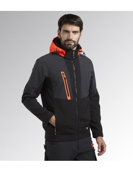 Giacca softshell hybrid nero-grigio Diadora Utility