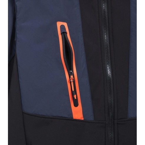 Giacca softshell hybrid nero-blu Diadora Utility