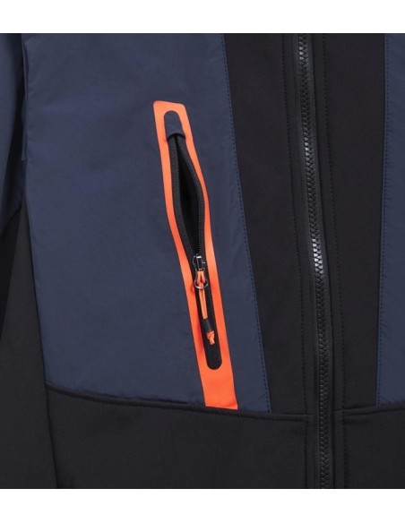 Giacca softshell hybrid nero-blu Diadora Utility