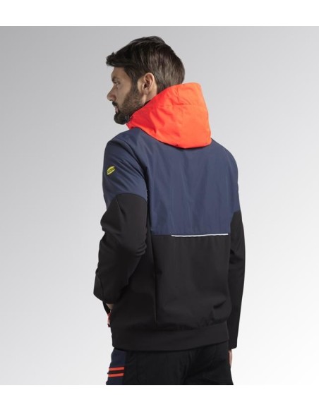 Giacca softshell hybrid nero-blu Diadora Utility