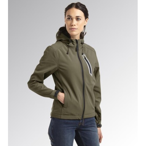 Giacca softshell sail verde militare Diadora Utility