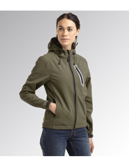 Giacca softshell sail verde militare Diadora Utility