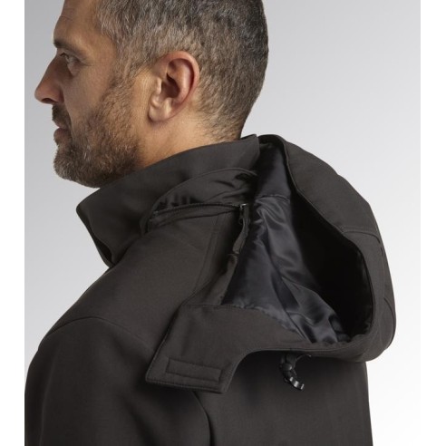 Giacca padded softshell sail Diadora Utility grigio asfalto